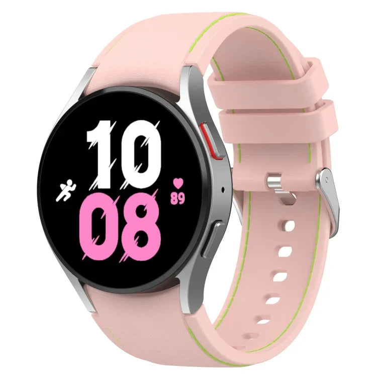 Dây đồng hồ silicone họa tiết da đa năng, dành cho Samsung Galaxy Watch5 / Watch5 Pro / Watch4