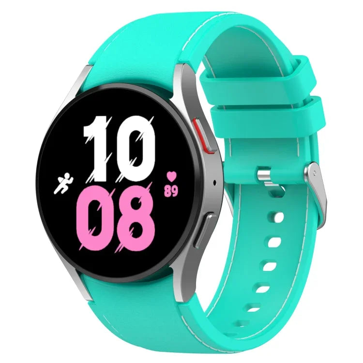Dây đồng hồ silicone họa tiết da đa năng, dành cho Samsung Galaxy Watch5 / Watch5 Pro / Watch4