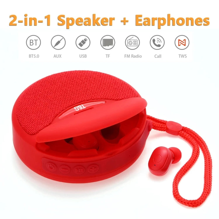 Loa Bluetooth không dây mini 2 trong 1 T&G TG808 và tai nghe không dây