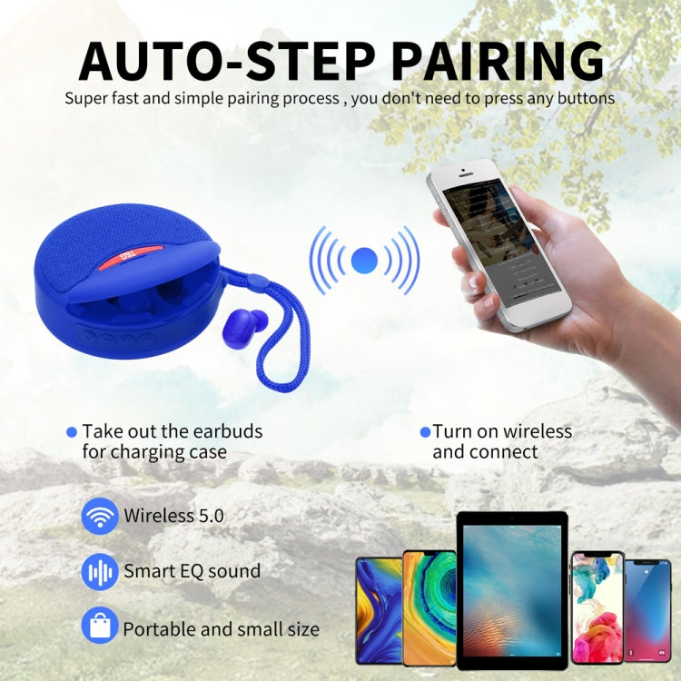 Loa Bluetooth không dây mini 2 trong 1 T&G TG808 và tai nghe không dây