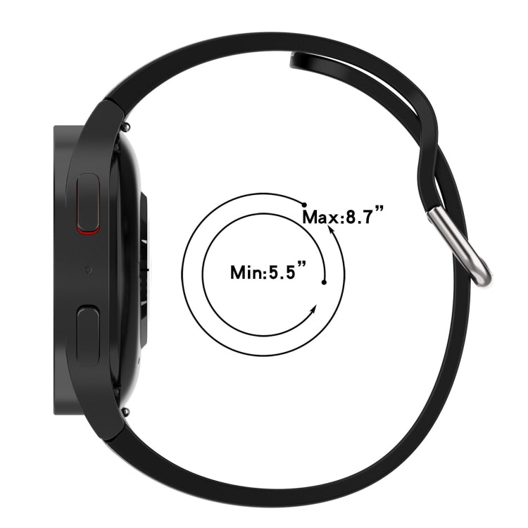 Dây đồng hồ silicone sọc hai màu, dành cho Samsung Galaxy Watch5 / Watch5 Pro