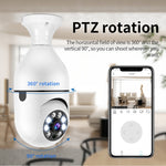 Camera WiFi bóng đèn HD 2MP A6 hỗ trợ phát hiện chuyển động/âm thanh hai chiều/tầm nhìn ban đêm/thẻ TF, Kèm thẻ nhớ 16G