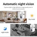 Camera WiFi bóng đèn HD 2MP A6 hỗ trợ phát hiện chuyển động/âm thanh hai chiều/tầm nhìn ban đêm/thẻ TF, Kèm thẻ nhớ 16G