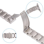 Dây đồng hồ kim loại ba hạt cho Apple Watch Series, 7 45mm / 6&SE&5&4 44mm / 3&2&1 42mm, 7 41mm / 6&SE&5&4 40mm / 3&2&1 38mm