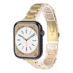 Dây đồng hồ kim loại ba hạt cho Apple Watch Series, 7 45mm / 6&SE&5&4 44mm / 3&2&1 42mm, 7 41mm / 6&SE&5&4 40mm / 3&2&1 38mm