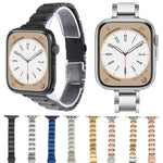Dây đồng hồ kim loại ba hạt cho Apple Watch Series, 7 45mm / 6&SE&5&4 44mm / 3&2&1 42mm, 7 41mm / 6&SE&5&4 40mm / 3&2&1 38mm