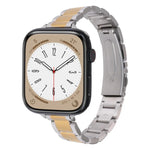 Dây đồng hồ kim loại ba hạt cho Apple Watch Series, 7 45mm / 6&SE&5&4 44mm / 3&2&1 42mm, 7 41mm / 6&SE&5&4 40mm / 3&2&1 38mm