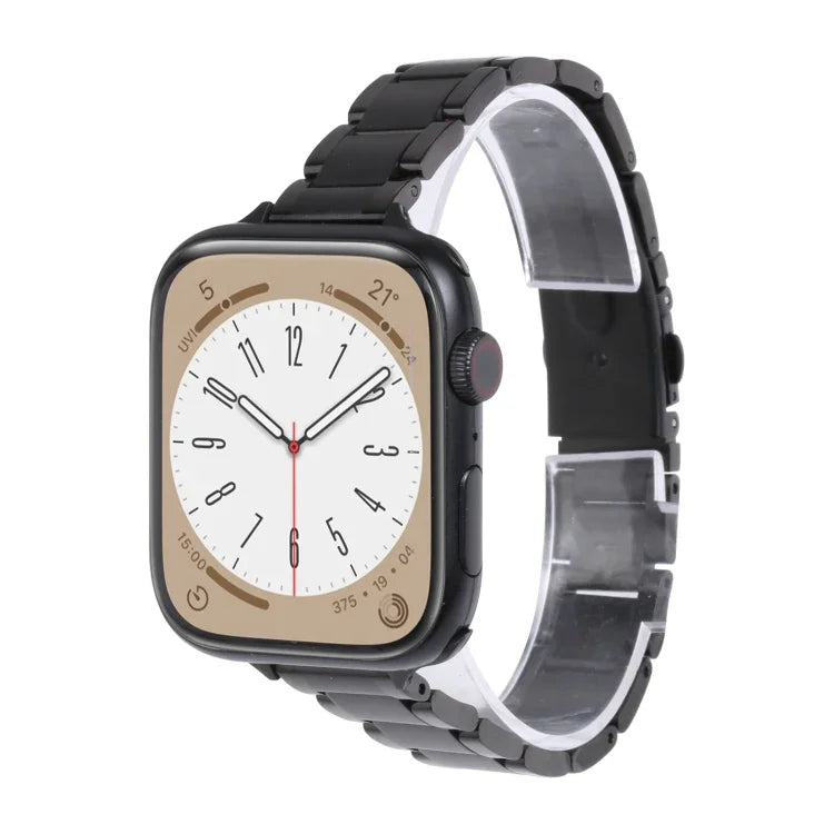 Dây đồng hồ kim loại ba hạt cho Apple Watch Series, 7 45mm / 6&SE&5&4 44mm / 3&2&1 42mm, 7 41mm / 6&SE&5&4 40mm / 3&2&1 38mm