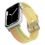 Dây đồng hồ silicone mờ trong suốt cho Apple Watch Series, 7 45mm / 6&SE&5&4 44mm / 3&2&1 42mm, 7 41mm / 6&SE&5&4 40mm / 3&2&1 38mm