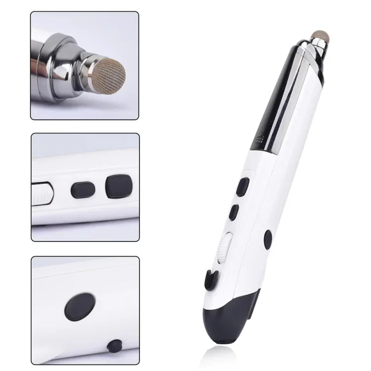 Bút chuột Bluetooth không dây đa chức năng PR-08, bút chuột cảm ứng, 4 phím (Trắng), 4 phím (Xanh dương), 4 phím (Xám), 4 phím (Đỏ), 4 phím (Đen)
