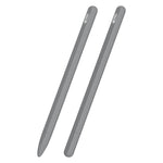Ốp bút cảm ứng silicone lỏng sọc 3 trong 1 với hai nắp đầu bút, dành cho Apple Pencil 1, dành cho Apple Pencil 2