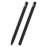 Ốp bút cảm ứng silicone lỏng sọc 3 trong 1 với hai nắp đầu bút, dành cho Apple Pencil 1, dành cho Apple Pencil 2