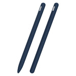 Ốp bút cảm ứng silicone lỏng sọc 3 trong 1 với hai nắp đầu bút, dành cho Apple Pencil 1, dành cho Apple Pencil 2