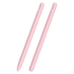 Ốp bút cảm ứng silicone lỏng sọc 3 trong 1 với hai nắp đầu bút, dành cho Apple Pencil 1, dành cho Apple Pencil 2