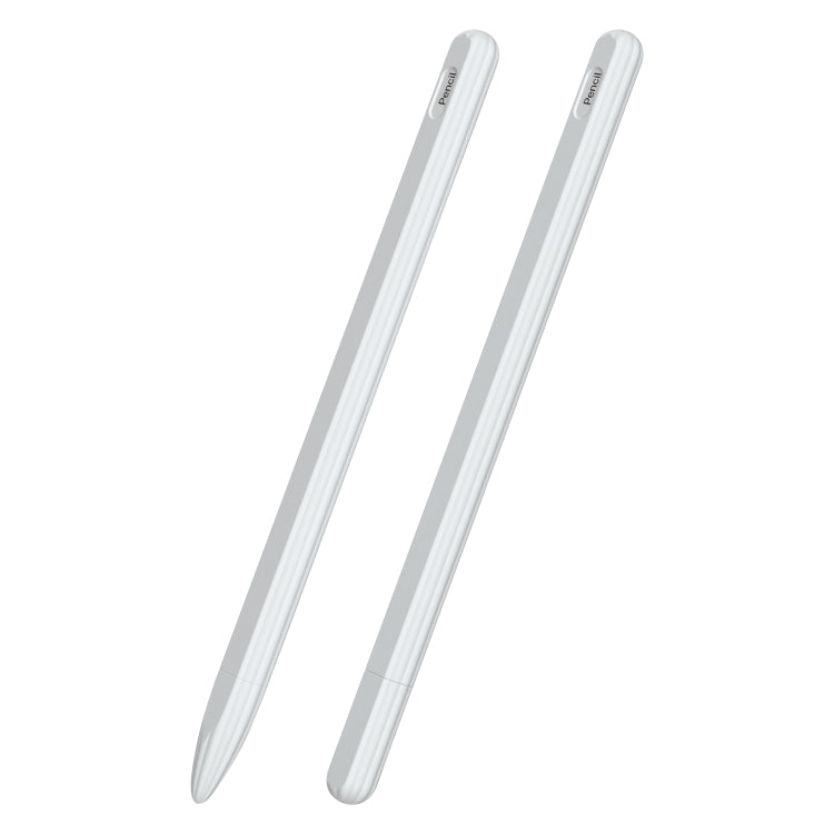 Ốp bút cảm ứng silicone lỏng sọc 3 trong 1 với hai nắp đầu bút, dành cho Apple Pencil 1, dành cho Apple Pencil 2