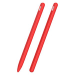 Ốp bút cảm ứng silicone lỏng sọc 3 trong 1 với hai nắp đầu bút, dành cho Apple Pencil 1, dành cho Apple Pencil 2