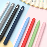 Ốp bút cảm ứng silicone lỏng sọc 3 trong 1 với hai nắp đầu bút, dành cho Apple Pencil 1, dành cho Apple Pencil 2