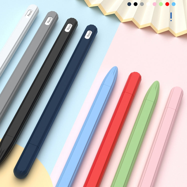 Ốp bút cảm ứng silicone lỏng sọc 3 trong 1 với hai nắp đầu bút, dành cho Apple Pencil 1, dành cho Apple Pencil 2