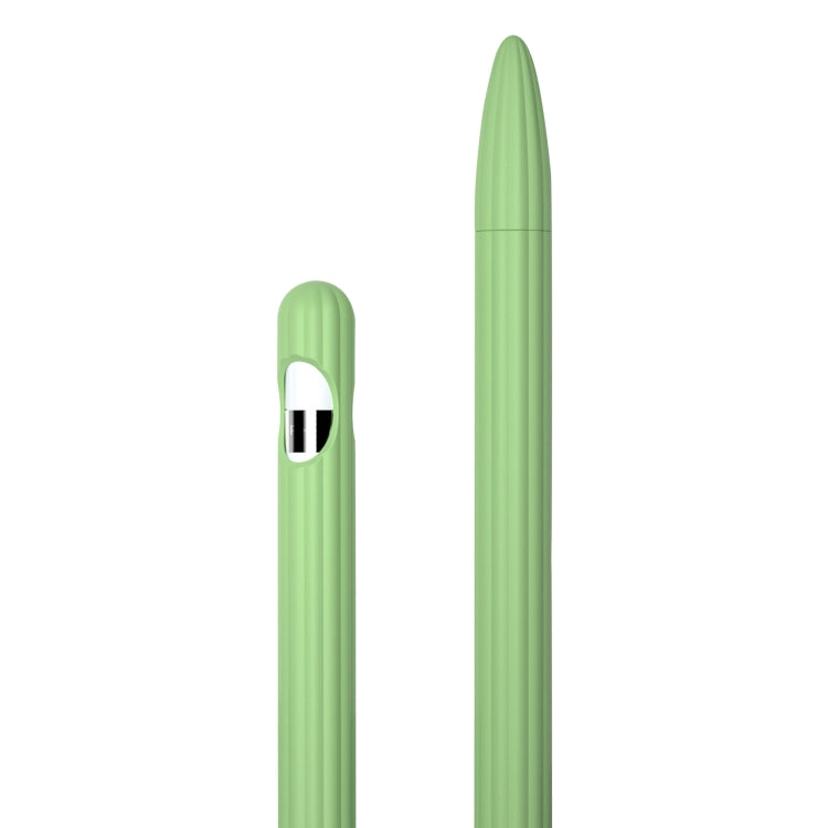Ốp bút cảm ứng silicone lỏng sọc 3 trong 1 với hai nắp đầu bút, dành cho Apple Pencil 1, dành cho Apple Pencil 2
