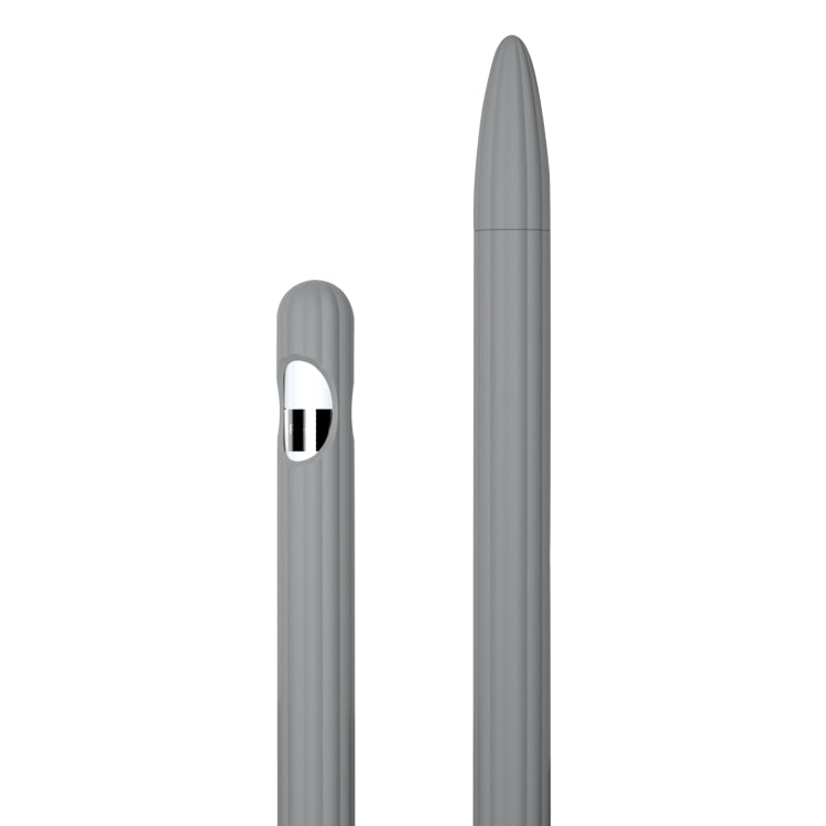 Ốp bút cảm ứng silicone lỏng sọc 3 trong 1 với hai nắp đầu bút, dành cho Apple Pencil 1, dành cho Apple Pencil 2
