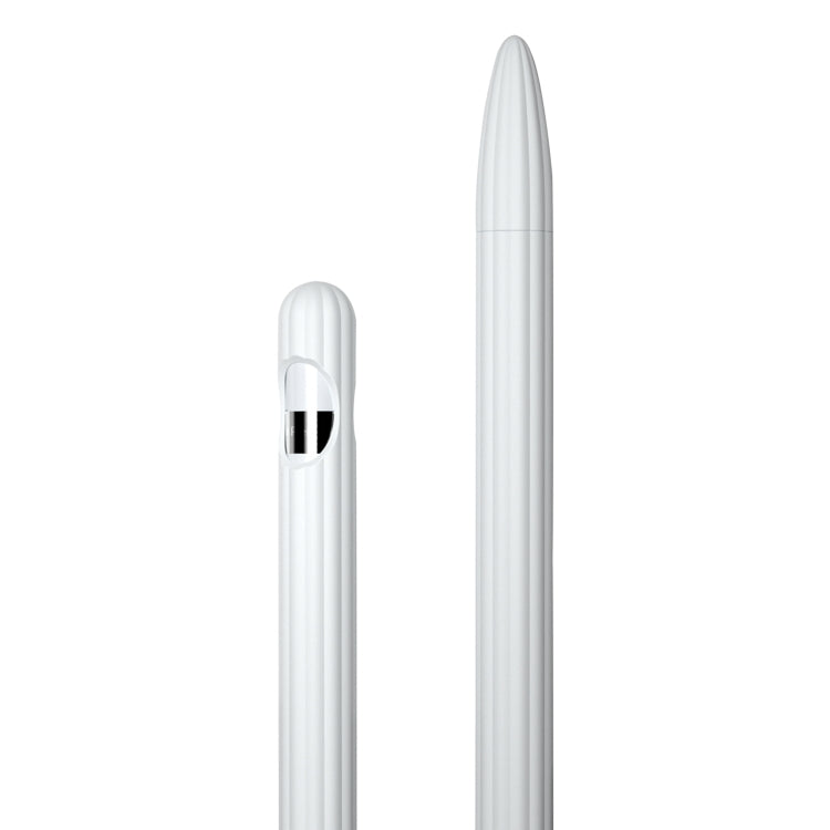 Ốp bút cảm ứng silicone lỏng sọc 3 trong 1 với hai nắp đầu bút, dành cho Apple Pencil 1, dành cho Apple Pencil 2