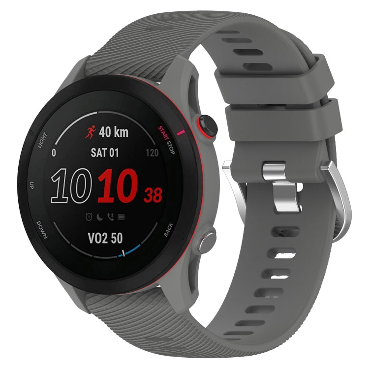 18mm Cross Textured Silicone Watch Band, For Garmin Forerunner255S