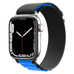 Dây đeo đồng hồ nylon, dành cho Apple Watch Series 8&7 45mm / SE 2&6&SE&5&4 44mm / 3&2&1 42mm, dành cho Apple Watch tra Series 8&7 45mm / SE 2&6&SE&5&4 44mm / 3&2&1 42mm