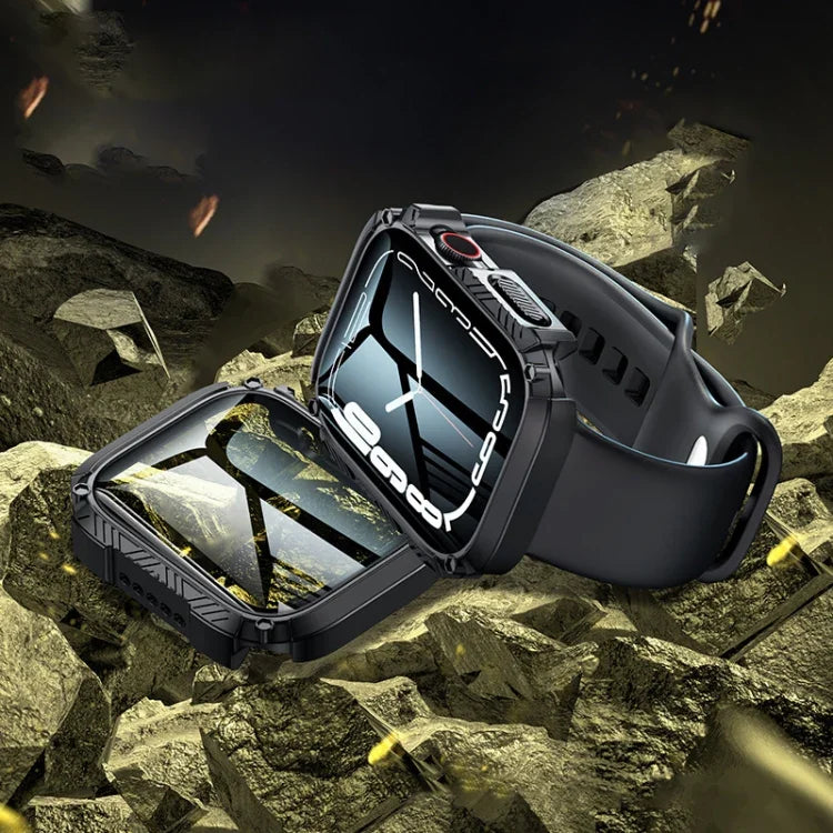 Ốp đồng hồ chống nước kính cường lực bảo vệ màn hình, Dành cho Apple Watch Series 9 / 8 / 7 45mm, Dành cho Apple Watch Series 9 / 8 / 7 41mm
