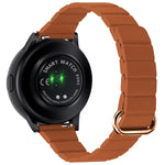 Dây đồng hồ da khóa nam châm 22mm, dành cho Samsung Galaxy Watch3 45mm