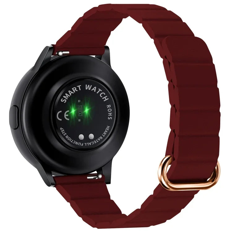 Dây đồng hồ da khóa nam châm 22mm, dành cho Samsung Galaxy Watch3 45mm