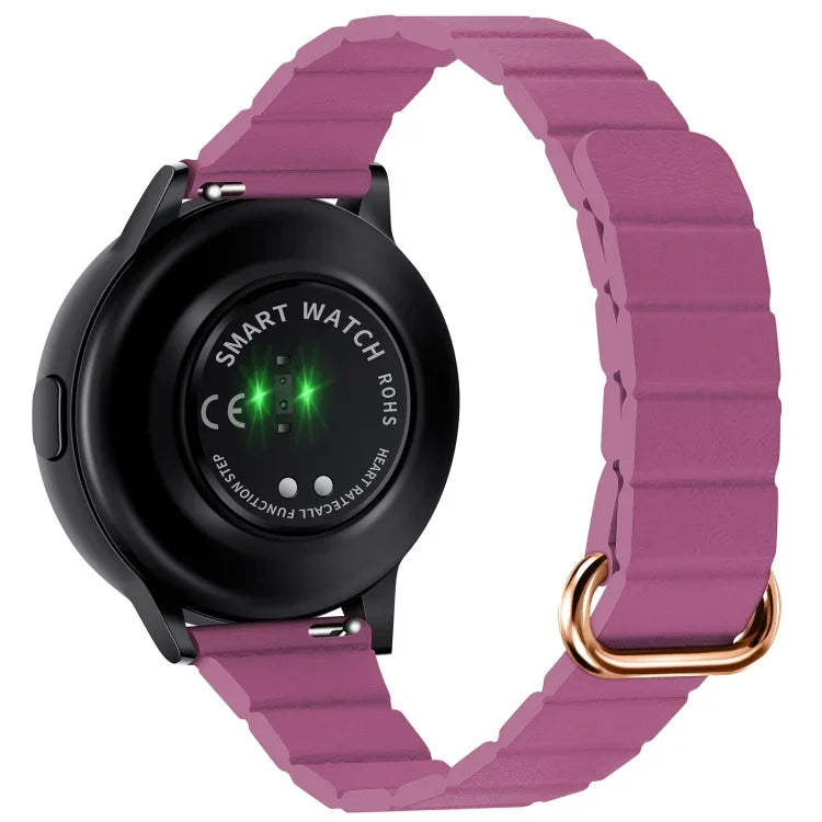 Dây đồng hồ da khóa nam châm 22mm, dành cho Samsung Galaxy Watch3 45mm