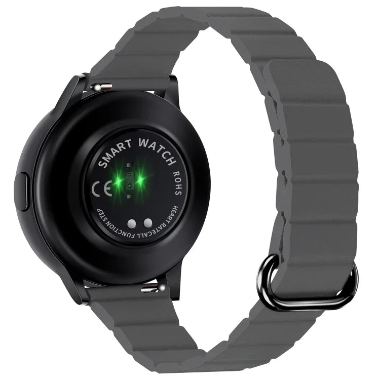 Dây đồng hồ da khóa nam châm 22mm, dành cho Samsung Galaxy Watch3 45mm