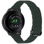 Dây đồng hồ da khóa nam châm 22mm, dành cho Samsung Galaxy Watch3 45mm
