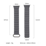 Dây đồng hồ da khóa nam châm 22mm, dành cho Samsung Galaxy Watch3 45mm