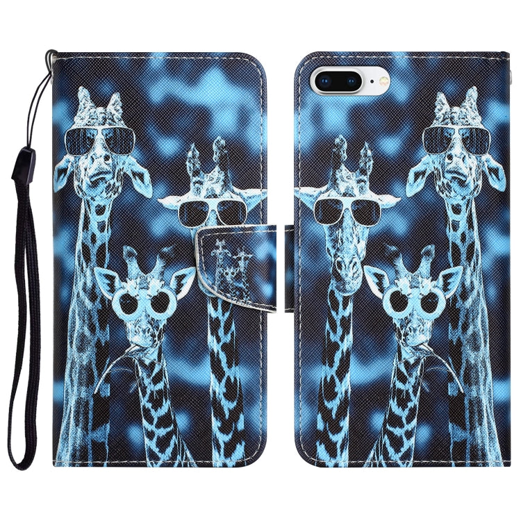 Colored Drawing Leather Phone Case, For iPhone 7 Plus / 8 Plus