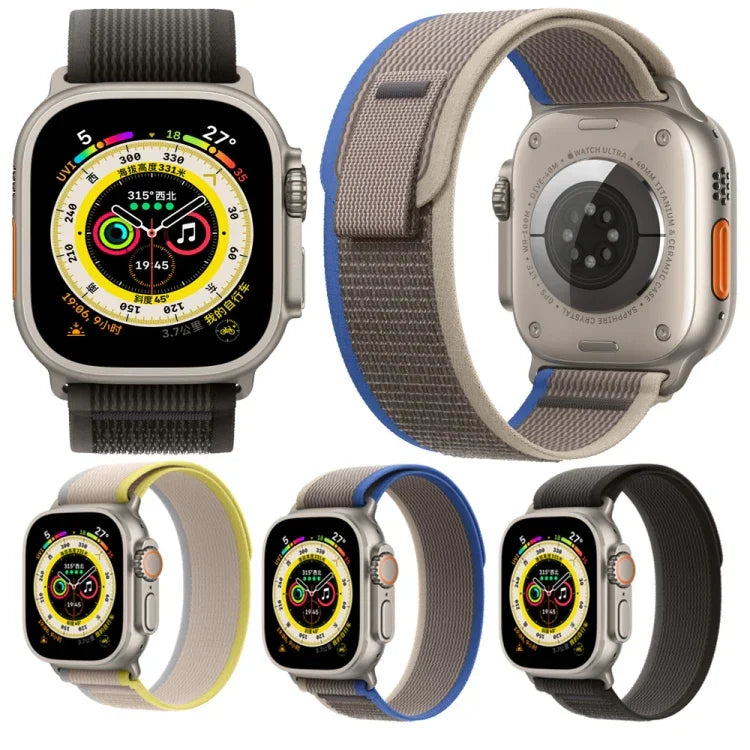 Dây đồng hồ nylon cho Apple Watch Ultra 49mm / Series 8&7 45mm / SE 2&6&SE&5&4 44mm, Dành cho Apple Watch 46mm / 49mm / 45mm / 44mm
