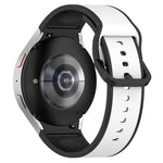 Dây đồng hồ silicone hai màu, dành cho Samsung Galaxy Watch4 Classic 46mm / Watch4 44mm, dành cho Samsung Galaxy Watch4 Classic 42mm / Watch4 40mm, dành cho Samsung Galaxy Watch5 Pro / Watch5