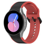 Dây đồng hồ silicone hai màu, dành cho Samsung Galaxy Watch4 Classic 46mm / Watch4 44mm, dành cho Samsung Galaxy Watch4 Classic 42mm / Watch4 40mm, dành cho Samsung Galaxy Watch5 Pro / Watch5