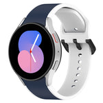 Dây đồng hồ silicone hai màu, dành cho Samsung Galaxy Watch4 Classic 46mm / Watch4 44mm, dành cho Samsung Galaxy Watch4 Classic 42mm / Watch4 40mm, dành cho Samsung Galaxy Watch5 Pro / Watch5
