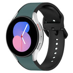 Dây đồng hồ silicone hai màu, dành cho Samsung Galaxy Watch4 Classic 46mm / Watch4 44mm, dành cho Samsung Galaxy Watch4 Classic 42mm / Watch4 40mm, dành cho Samsung Galaxy Watch5 Pro / Watch5