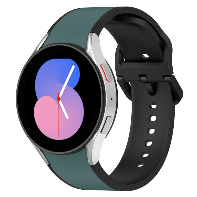 Dây đồng hồ silicone hai màu, dành cho Samsung Galaxy Watch4 Classic 46mm / Watch4 44mm, dành cho Samsung Galaxy Watch4 Classic 42mm / Watch4 40mm, dành cho Samsung Galaxy Watch5 Pro / Watch5