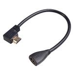 Cáp chuyển đổi HDMI đực góc vuông 30cm HDL-03 sang cái, góc trái, 90 độ, 270 độ