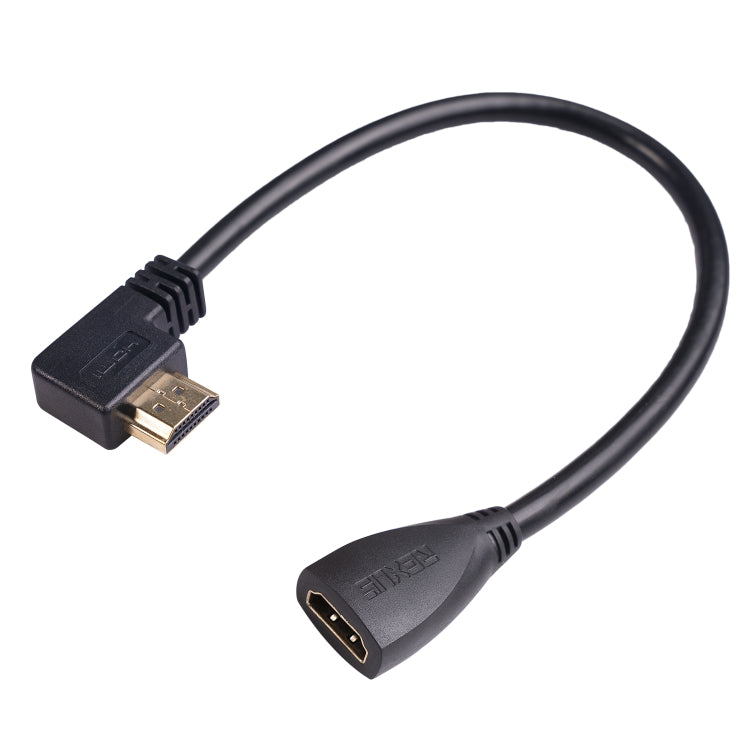Cáp chuyển đổi HDMI đực góc vuông 30cm HDL-03 sang cái, góc trái, 90 độ, 270 độ