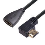 Cáp chuyển đổi HDMI đực góc vuông 30cm HDL-03 sang cái, góc trái, 90 độ, 270 độ