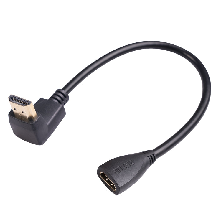 Cáp chuyển đổi HDMI đực góc vuông 30cm HDL-03 sang cái, góc trái, 90 độ, 270 độ
