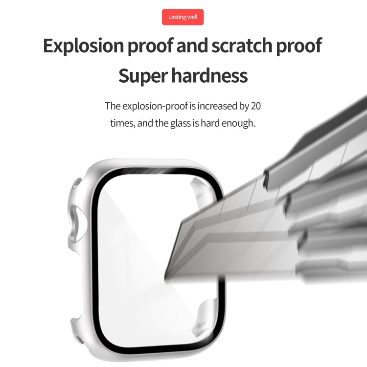 Ốp đồng hồ PC kính cường lực, dành cho Apple Watch Series SE 3&SE 2&6&SE&5&4 44mm, dành cho Apple Watch Series SE 3&SE 2&6&SE&5&4 40mm