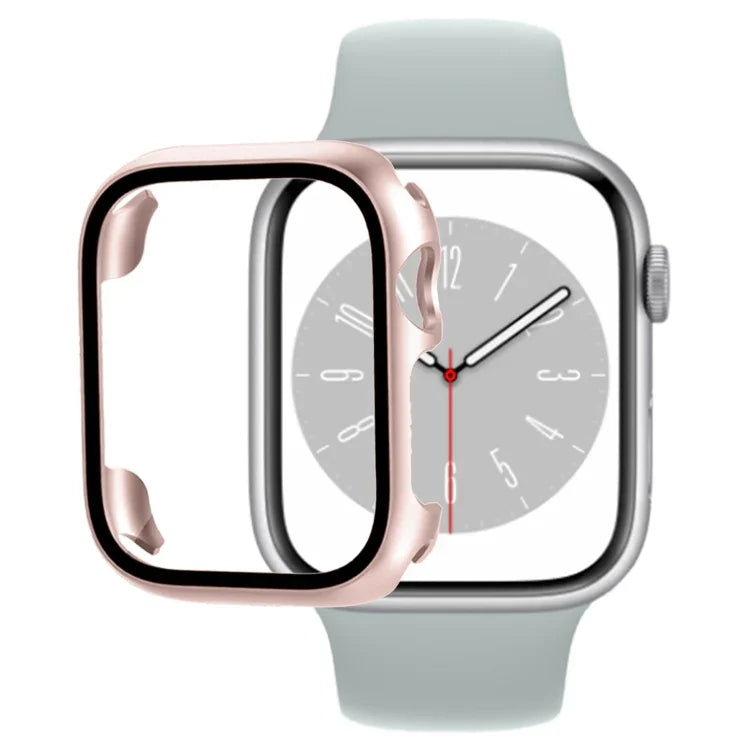 Tempered Glass Film PC Watch Case, For Apple Watch Series 9 / 8 / 7 41mm, For Apple Watch Series 9 / 8 / 7 45mm