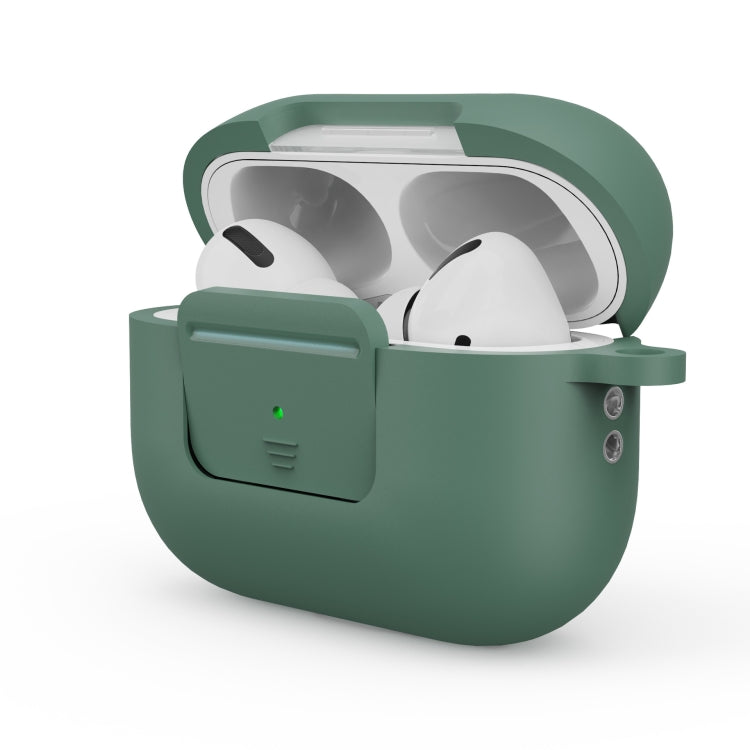 Earphone Silicone PC Protective Case with Switch Button and Buckle, For AirPods Pro 2