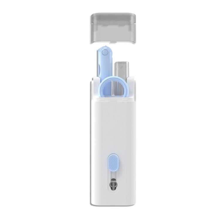 Bộ dụng cụ vệ sinh bàn phím máy tính và tai nghe Bluetooth 7 trong 1 Q6E, màu xanh dương và hồng