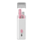 Bộ dụng cụ vệ sinh bàn phím máy tính và tai nghe Bluetooth 7 trong 1 Q6E, màu xanh dương và hồng